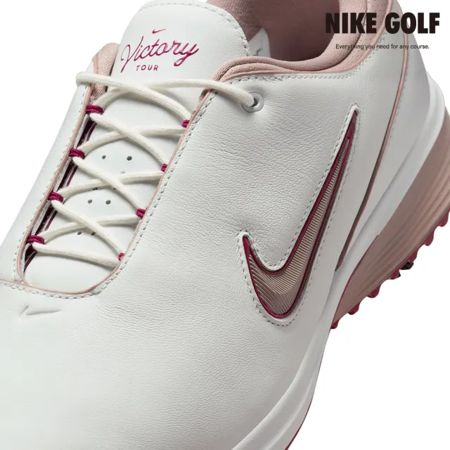 【NIKE GOLF】Nike Victory Tour 4  Nike高爾夫球鞋 寬-HM6542-102(白色/玫瑰金色)