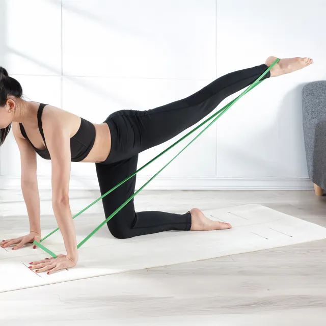【BYZOOM FITNESS】高效環狀彈力帶 extra light 11KG / 24.2LB(綠)