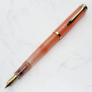 【Pelikan】百利金CLASSIC M200 Apricot Agate 杏桃瑪瑙 鋼筆＋墨水禮盒組(m200贈原廠手提袋)