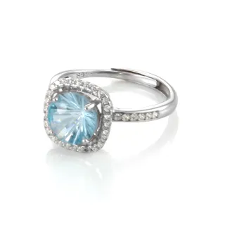 【Woogie武吉珠寶】托帕石設計戒指(煙花鑽切8mm)