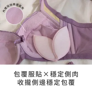 【玉如阿姨】親愛女孩內衣※S220紫(B.C.D.E罩 渾圓 包覆 提托 台灣製)