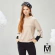 【MYVEGA 麥雪爾】MA浣熊絨溫暖感荷葉V領/寬袖開岔上衣-二款任選(日系/針織上衣/保暖衣/毛衣)