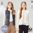 【MYVEGA 麥雪爾】MA珍珠領/小香風領輕保暖白鴨絨V領圓領兩穿羽絨背心-二款任選(羽絨/背心/輕量背心/外套)