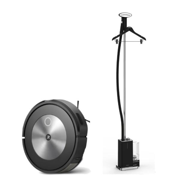 【SteamOne】直立式蒸氣掛燙機 George + irobot combo J5 掃地機 福利品(質感生活必備)
