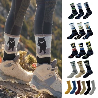 【WOAWOA】2入組 極致速乾登山羊毛襪-高筒(100%防縮美麗諾羊毛 登山襪 保暖襪 除臭襪 羊毛襪 厚襪)