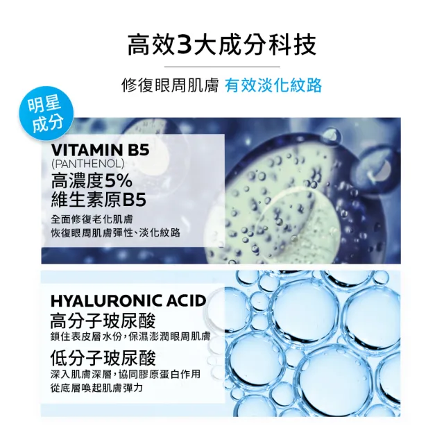 【理膚寶水】B5彈潤修復眼霜15ml 年度限定組C(眼周抗老)