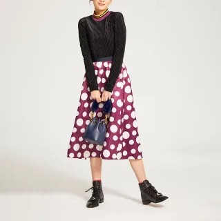 【iROO】撞色高領針織衫