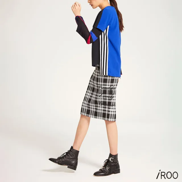 【iROO】配條短袖上衣