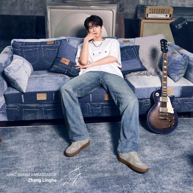 【Lee】男裝 短袖T恤 / 張凌赫同款 共2色 舒適版型(LB502086K11/LB502086K15)