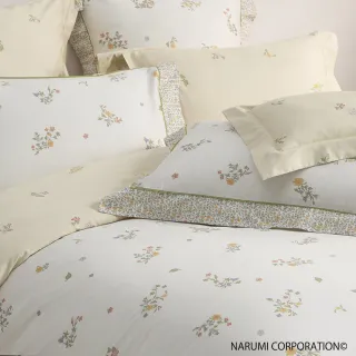 【Tonia Nicole 東妮寢飾】Narumi聯名款-100%高紗支長纖細棉印花被套床包組-秋甜(特大)