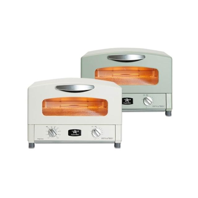 【最新特仕版】日本千石阿拉丁0.2秒瞬熱 4枚燒復古多用途烤箱(含多功能料理盤)