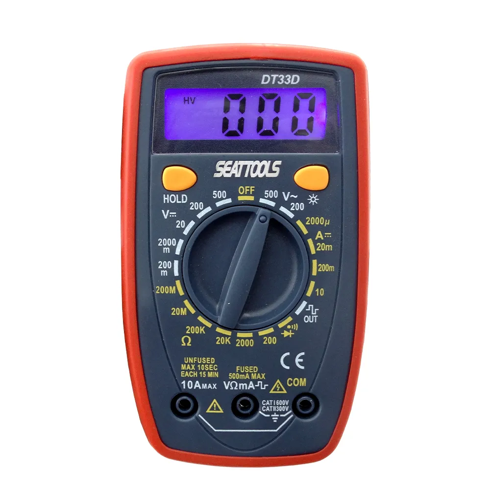 工具達人】CE認證小型萬用表掌上型電錶電子式三用電錶萬用電錶迷你電表電工萬能表(190-DEM33D) - momo購物網- 好評推薦-2026年1月