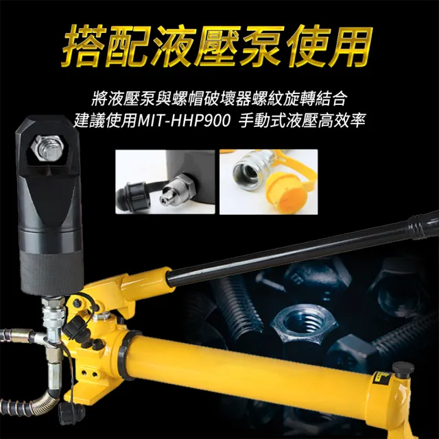 【工具達人】分離式螺帽破壞器 液壓螺母破切器 生鏽螺絲破拆器 螺母破壞器 螺帽破開器(190-NSC12-16)