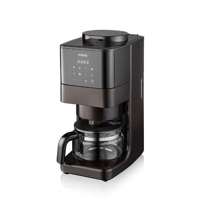 KINYO CMH-8250 全自動咖啡機，專為家用設計，黑色系ABS塑鋼機身輕巧耐用，尺寸僅22x32.8x15cm，重量2.95kg，便於擺放。支援110V電壓，消耗功率700~800W，0.5-1公升水箱容量，輕鬆沖泡濃鬱咖啡。產自中國，享有1年保固，BSMI許可認證，適合咖啡愛好者日常享用。