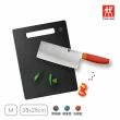 【ZWILLING 德國雙人】TWIN實木纖維砧板M號+中式片刀/廚刀(德國雙人牌集團官方直營)