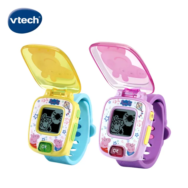 【Vtech】粉紅豬小妹-多功能遊戲學習手錶(2色可選)