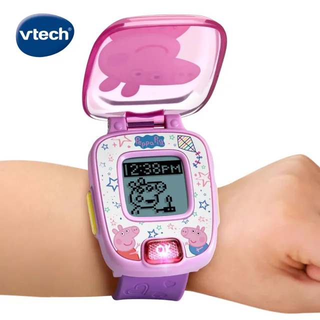 【Vtech】粉紅豬小妹-多功能遊戲學習手錶(2色可選)