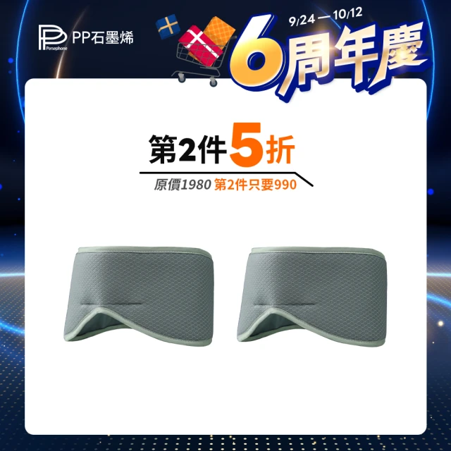 【PP 石墨烯】石墨烯蠶絲修復眼罩2入(幫助入睡一夜好眠)