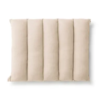 【MUJI 無印良品】可拼接柔軟多用途靠枕 成品尺寸:W45×L33 cm(墨灰/淺米/煙燻綠)