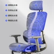 【OSLE 歐適樂】人體工學椅 電腦椅(全網透氣坐墊 彈力自適應腰靠 5CM坐深可調節 145°後仰)