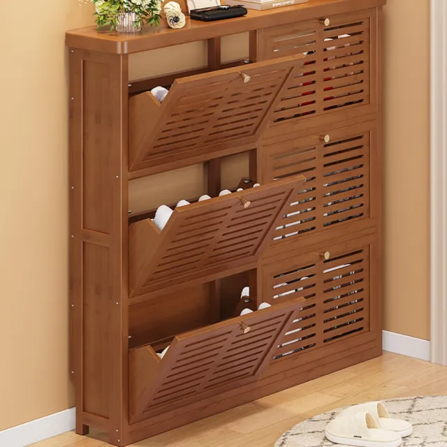 鞋櫃 超薄鞋櫃 6門100翻斗鞋櫃 玄關翻斗鞋架子 入戶收納神器 簡易省空間鞋櫃(翻斗鞋櫃)