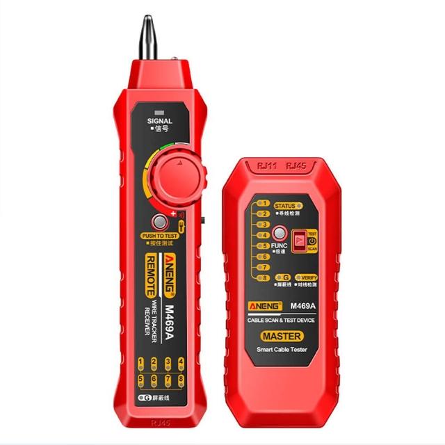 【ANENG】訊號網路查線儀(測線器 對線儀 網線測試器 電話線測試 電力線尋線 電纜偵測 工具 尋線器)
