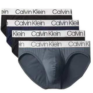 【CALVIN KLEIN】CK男內褲 4件組超細纖維彈性合身低腰三角褲/CK內褲(多款任選)