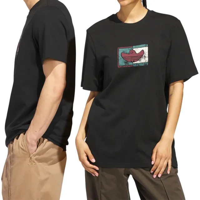 【adidas 愛迪達】Shmoo G Tee 3 男款 女款 黑色 棉質 T恤 休閒 運動 短袖 JW3490