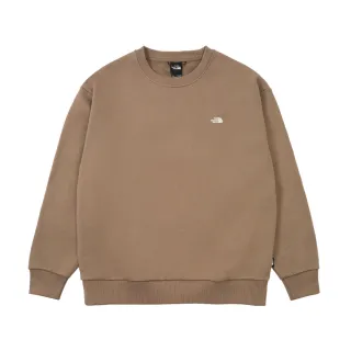 【The North Face 官方旗艦】北面UE男款棕色長袖大學｜8ATPBOW