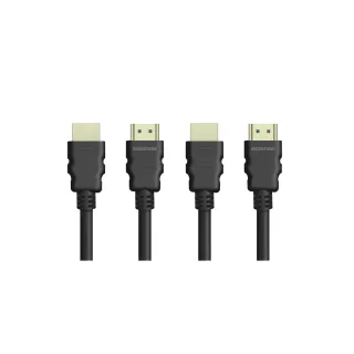 【GIGASTONE 立達】HDMI2.0白金認證 4K 60Hz螢幕影像傳輸線2M 2入組(鍍金接頭/兼容性高/HDR/18Gbps)