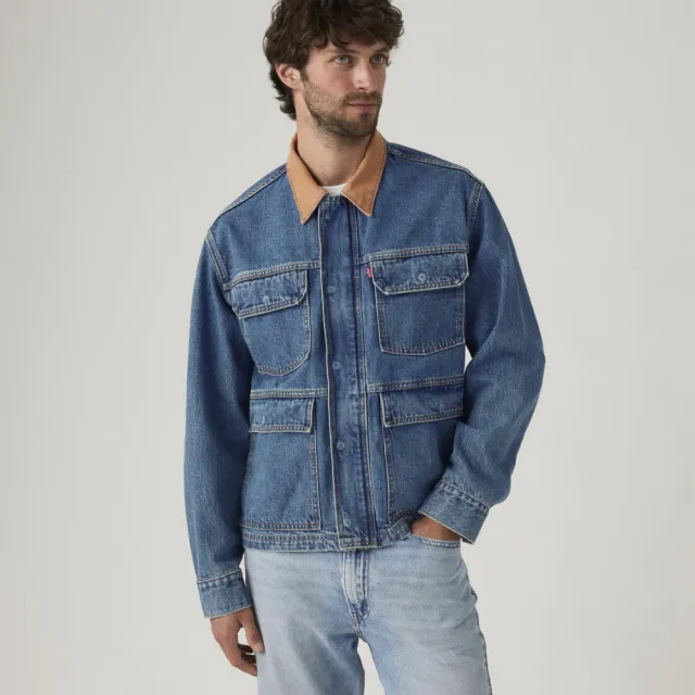 【LEVIS】工裝牛仔外套 / 經典4蓋袋 / 復古風格 男生上衣 熱賣單品 002WW-0000
