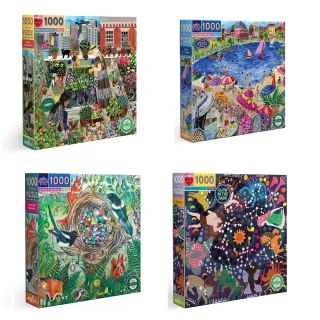 【eeBoo】1000 Piece Puzzle 1000片拼圖 I11.(幼兒童男童女童大人成人桌遊遊戲拼圖- 四款可選)