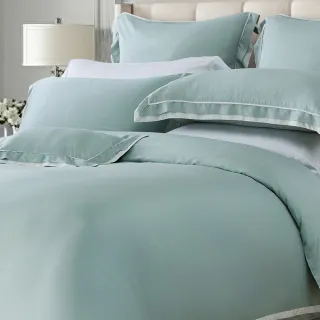 【Tonia Nicole 東妮寢飾】活動品-80支環保印染100%萊賽爾天絲素色被套床包組-葉韻(特大)