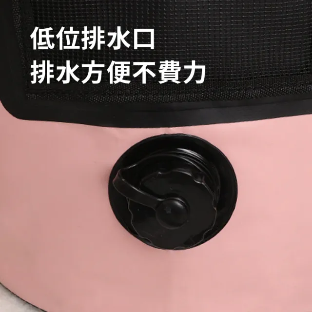 【keep power】豪華套組｜摺疊泡腳桶+萬向盤+足浴包(高桶泡腳桶/足浴袋/泡腳桶/折疊泡腳桶)