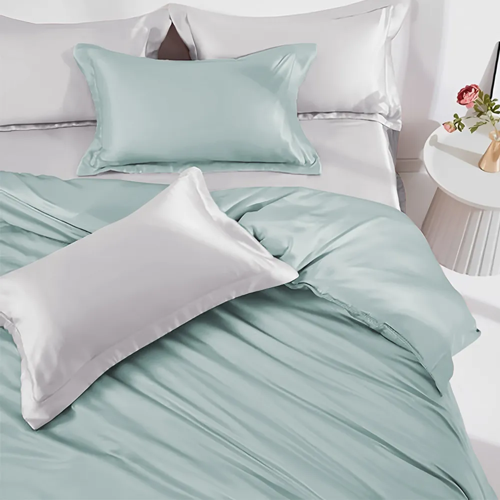 【MIT iLook】買1送1 台灣製100%天絲床包枕套組(單人/雙人/加大/60支300織/歐框/多色選)