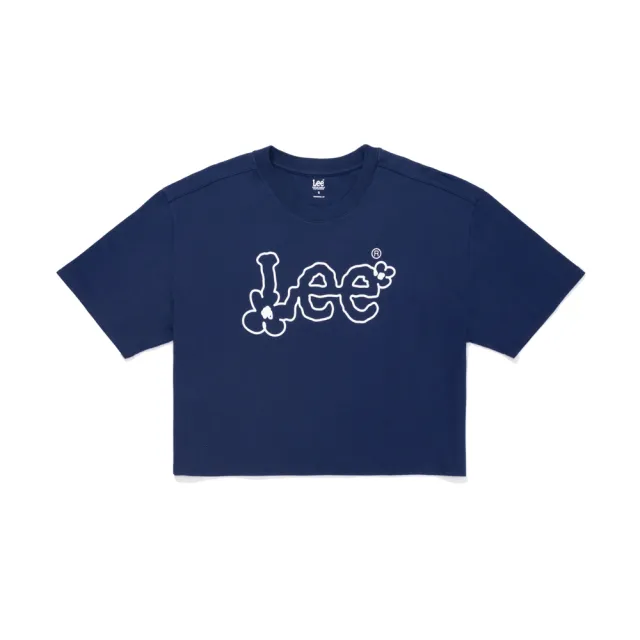 【Lee】女裝 短袖T恤 / 塗鴉花朵LOGO印花 共3色 季節性版型(LB502109132/LB502109137/LB502109K15)