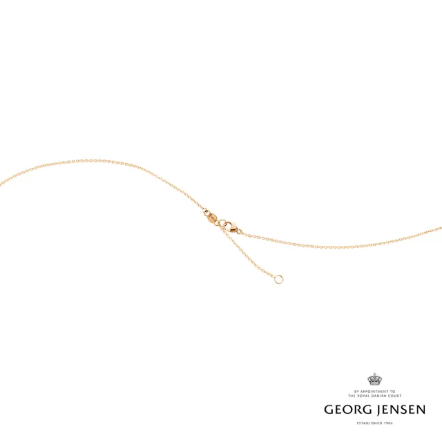 【Georg Jensen 喬治傑生】FUSION 項鍊(18K玫瑰金 18K白金 鑽石)