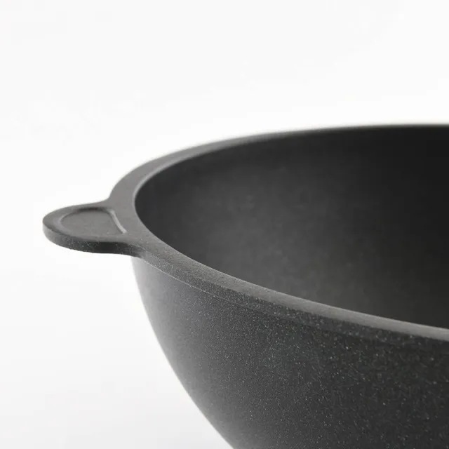 【AMT】經典中式炒鍋 28cm 9cm深 不沾鍋 電磁爐 IH爐可用(平輸品)