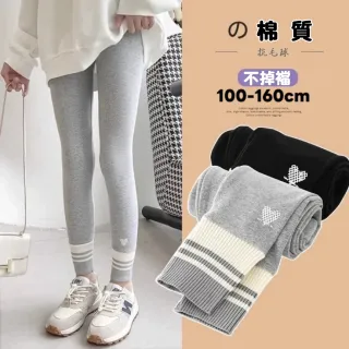 【小衣衫童裝】女童秋款休閒愛心縲紋百搭打底內搭褲(1141002)