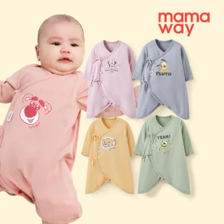 【mamaway 媽媽餵】新生兒迪士尼蓄熱保溫蝴蝶衣 1入 多款任選(寶寶包屁衣、嬰兒連身衣)