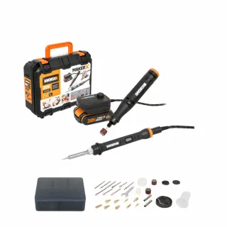 【WORX 威克士】造物者 Maker-X系列 調速刻磨機/電烙鐵組合(WX988)