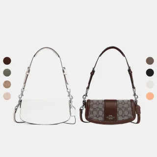 【COACH】蔻馳官方直營 ANDREA 經典LOGO小號單肩手袋 斜背手袋-多色任選(CT757/CW303/CU985)