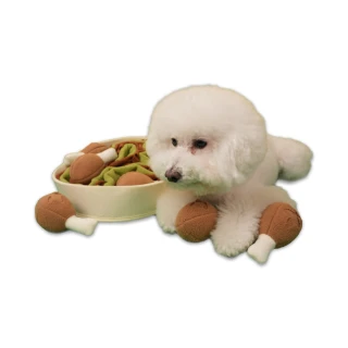 【HeroMama】解悶雞腿藏食狗玩具(寵物玩具)