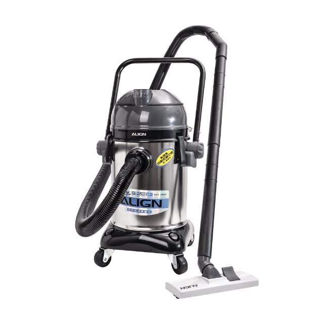  ALIGN亞拓 AVC-2020 工業/營業用乾濕兩用吸塵器，圓筒式設計，配備可洗式集塵筒，藍色系外觀，包裝尺寸33×34×63cm，包裝重量12.3kg。馬達保固一年，零件為消耗品不保固，臺灣製造，BSMI認證R51040。強力吸塵適合工廠、商店等商用環境，乾濕兩用高效清潔。 