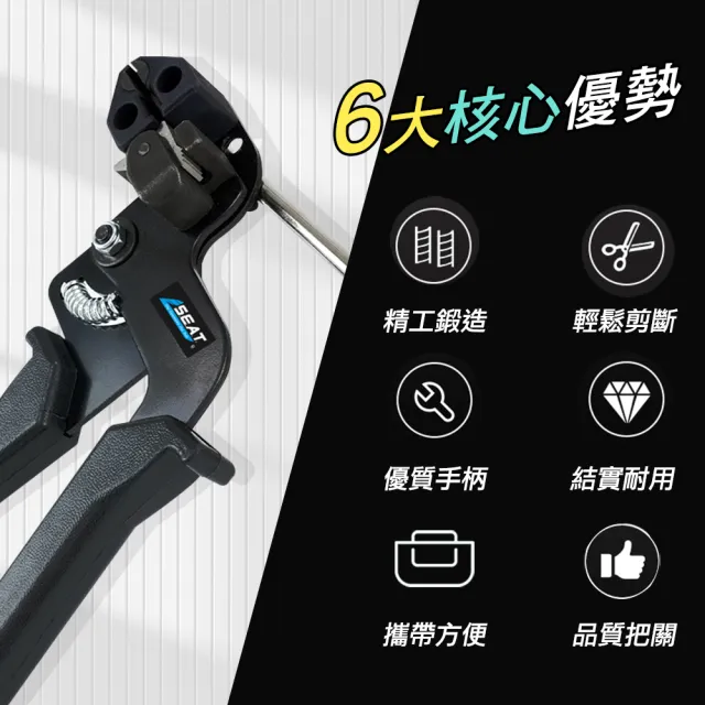 【精準科技】強力束環 白鐵束帶 鐵束環 不鏽鋼束帶鉗 紮線帶 緊帶機 紮線鉗 不鏽鋼扎帶鉗(550-SCT02)