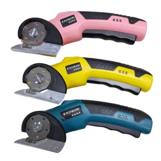 【森森機具】多功能電動剪刀皮革裁布刀 多款顏色可選 交換禮物(快速裁剪神器 手持式電動剪刀 皮革剪)