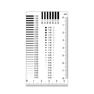 品檢卡 點線規 污點卡 高透明 菲林尺 外觀對比 直徑計量 品管卡 裂縫規 對比卡(MIT-DDC06-2工仔人)