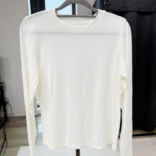 【VERTEX】純色萊賽爾羊毛圓領舒適上衣-B