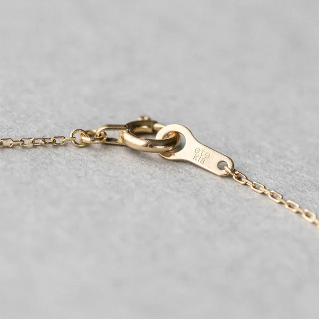 【ete】K18 經典單鑽爪鑲鑽石手鍊-0.06ct(金色 玫瑰金色)