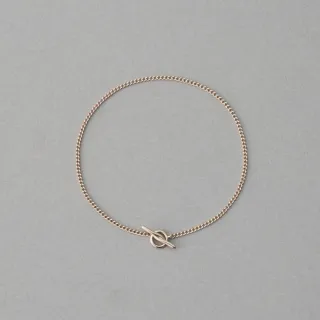 【ete】網路限定-Breeze Line 個性釦環手鍊(粉霧金色 鉑金色)